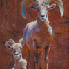 Wild Bighorn Sheep Animals Diamond Painting