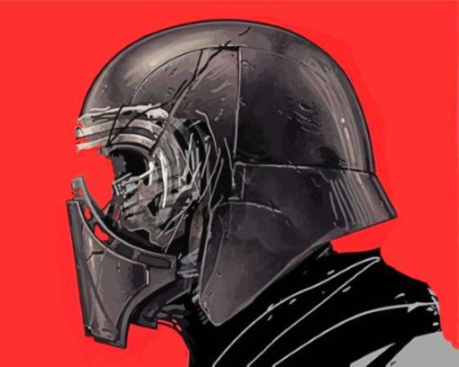 Aesthetic Kylo Ren Helmet Diamond Painting