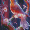 Aesthetic Floral Bird Diamond Painting