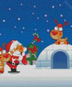 Cute Christmas Cartoon Diamond Painting