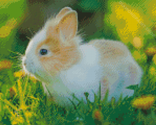 Cute Baby Bunny Diamond Painting