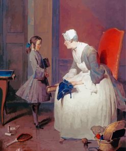 Mom And Daughter Jean Simeon Chardin Diamond Painting