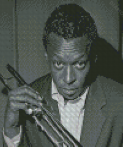 Monochrome Miles Davis Diamond Painting