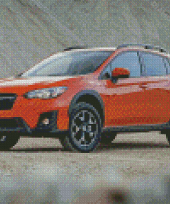 Orange Subaru Crosstrek Car Diamond Painting