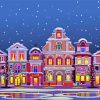 Snow Christmas Night Diamond Painting