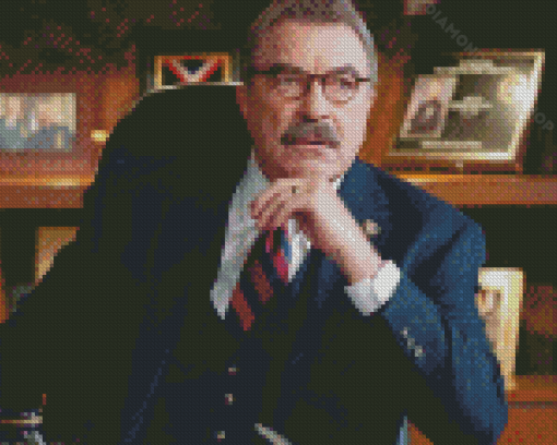 Tom Selleck In Blue Bloods Diamond Painting