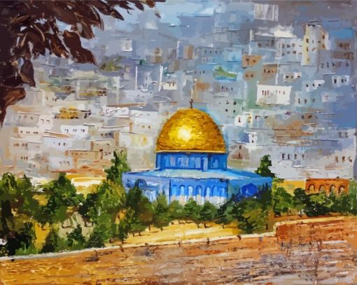 Aesthetic Dome Of The Rock Diamond Painting