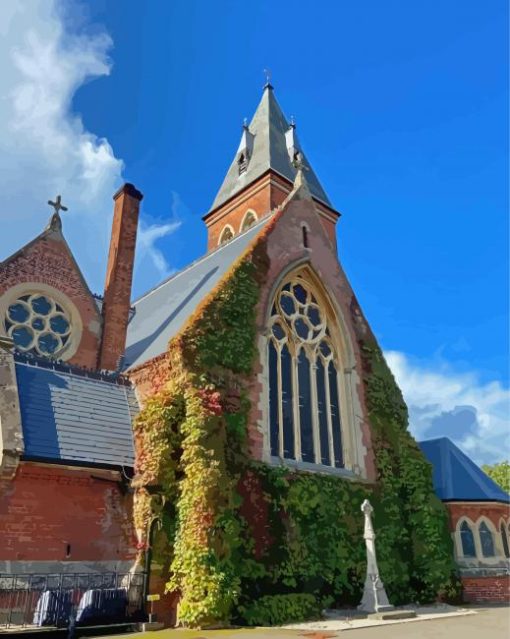 Aldershot Town Buildings In England Diamond Painting