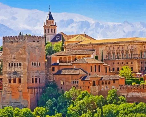 Alhambra Granada Andalusia Diamond Painting