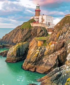 Baily Lighthouse Ireland Landscape Diamond Painting