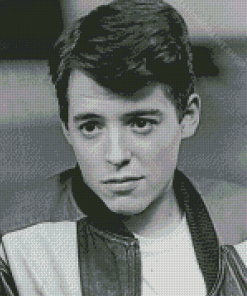 Black And White Ferris Bueller Diamond Painting