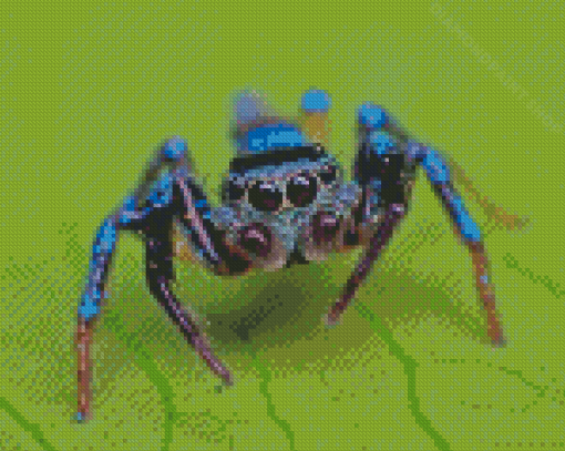 Blue Spider Diamond Painting