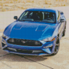 Blue Mustang Ford Car Diamond Painting