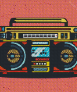 Boom Box Diamond Painting