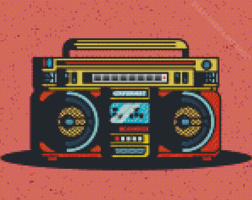 Boom Box Diamond Painting