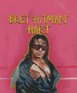 Bret Hitman Hart Poster Diamond Painting