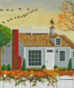 Cape Cod House Diamond Painting