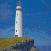 Cliffs With White Lighthouse Diamond Painting