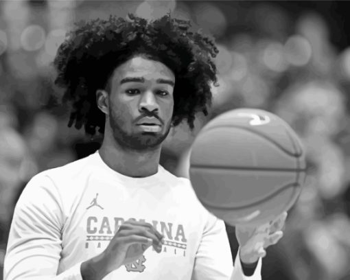 Coby White In Basketballer Black And White Diamond Painting