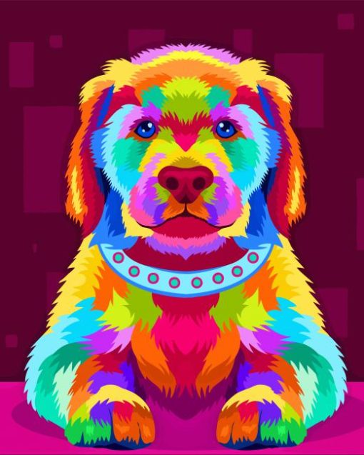 Colorful Dog Diamond Painting