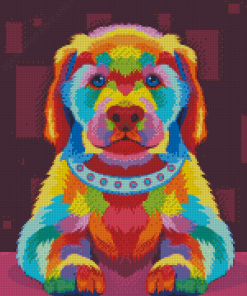 Colorful Dog Diamond Painting