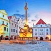 Czech Republic Cesky Krumlov Old Town Square Diamond Painting