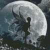 Fairy Moon Silhouette Diamond Painting