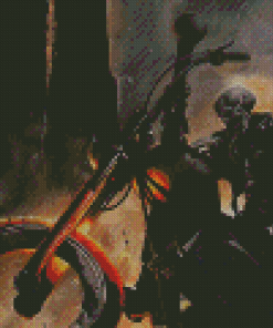 Ghost Rider Motorcycle Rider Diamond Painting