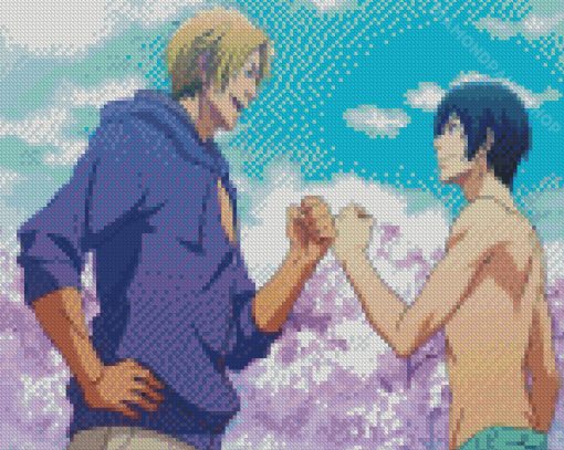 Grand Blue Manga Anime Characters Diamond Painting