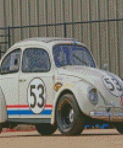 Volkswagen Beetle Herbie Car Diamond Painting