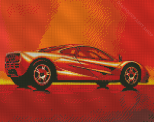 Illustration McLaren F1 Car Diamond Painting