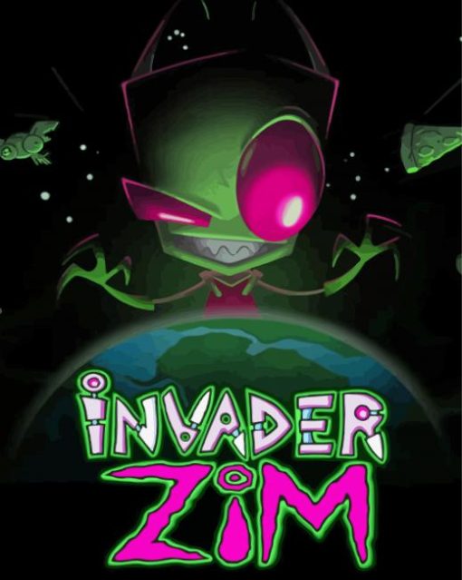 Invasor Zim Poster Diamond Painting