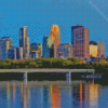 Minneapoli Skyline Diamond Painting