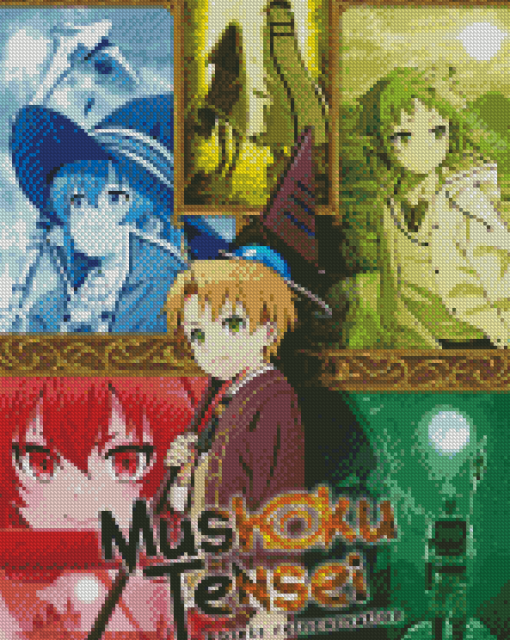 Mushoku Tensei Anime Poster Diamond Painting