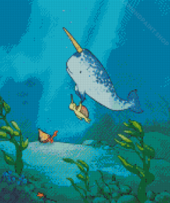 Narwhal Underwater Diamond Painting