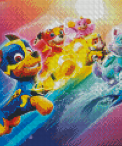 Paw Patrol Mighty Pups Diamond Painting