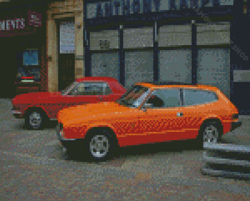 Reliant Scimitar Car Diamond Painting