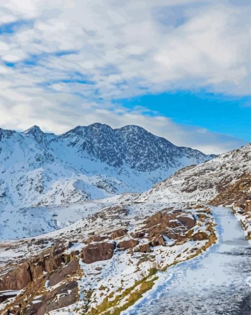 Snowdonia Winter Diamond Painting