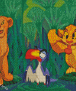 The Lion King Nala Zazu And Simba Diamond Painting