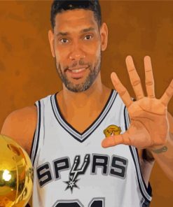 Tim Duncan American Basketballer Diamond Painting