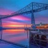 Transporter Bridge Sunset Diamond Painting