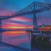 Transporter Bridge Sunset Diamond Painting