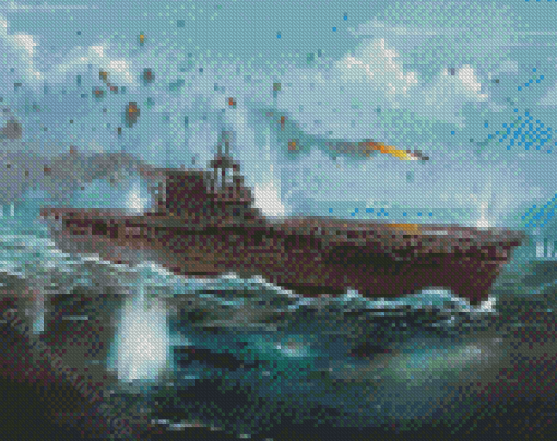 Uss Enterprise Ship Art Diamond Painting