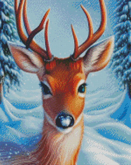 Winter Fawn Diamond Painting