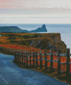 Worms Head Rhossili Bay Diamond Painting