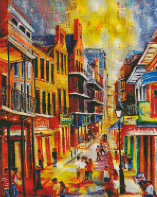 Aesthetic Bourbon Street Diamond Painting