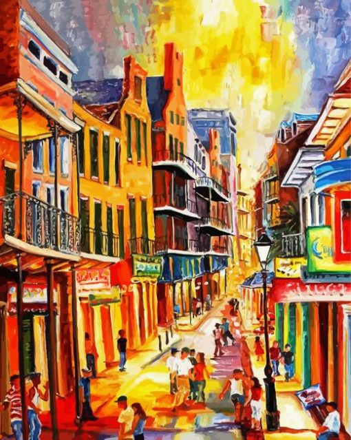 Aesthetic Bourbon Street Diamond Painting