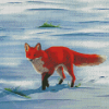 Aesthetic Fox Snow Diamond Painting