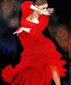 Aesthetic Flamenco Lady Diamond Painting