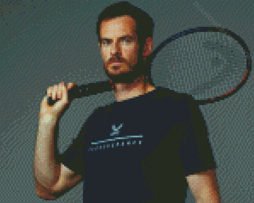 Andy Murray Tennis Player Diamond Painting